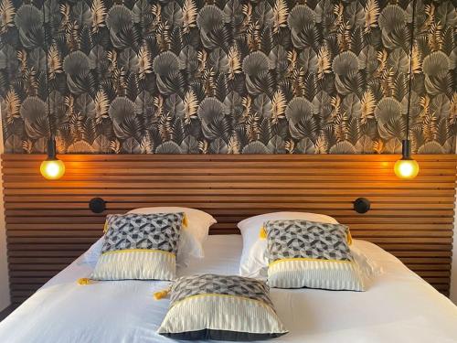 Postel nebo postele na pokoji v ubytování Nid douillet et moderne