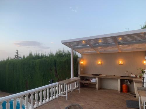 A balcony or terrace at Villa Mare a los pies de Sierra Nevada