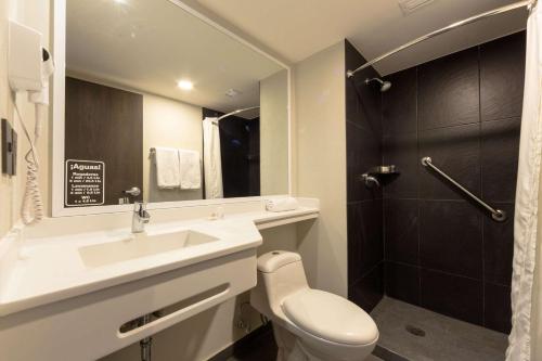Vonios kambarys apgyvendinimo įstaigoje Comfort Inn Delicias