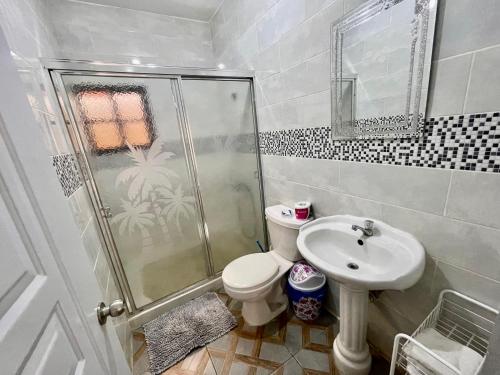 Kylpyhuone majoituspaikassa Oasis de paz 2