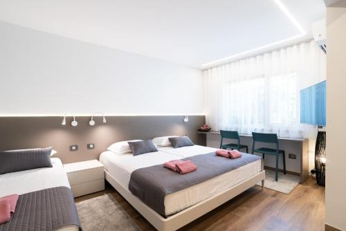 En eller flere senge i et værelse på LUX Dolce Vista Apartment - Portorož