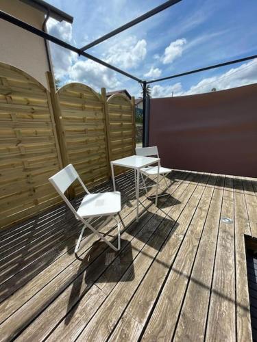 Μπαλκόνι ή βεράντα στο Appartement aux portes de Genève