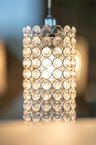 a close up of a cell phone covered in bubbles at b-smart hotel Menziken in Menziken