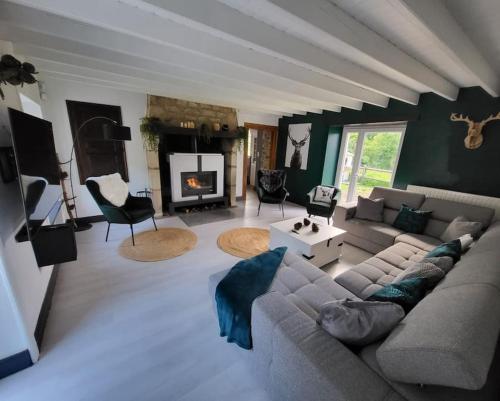 Posezení v ubytování Gîte 200m2 avec spa