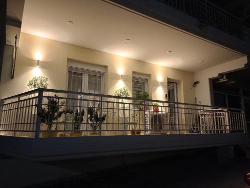 Balkón alebo terasa v ubytovaní Vintage apartment Helios