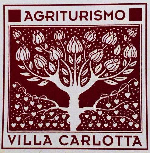 a stamp with a tree with the words agutirino villariaaria at Agriturismo Villa Carlotta in Szilvásvárad