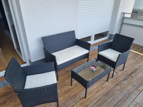 Posezení v ubytování Traumapartment neben Universität und Lakeside in Klagenfurt am Wörthersee !