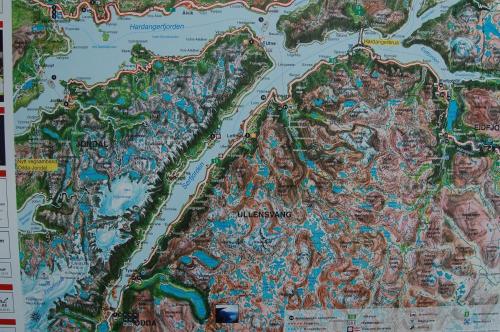 a map of the disneyland resort at Trolltunga Studios in Odda