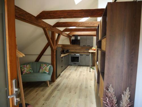 Kuchyň nebo kuchyňský kout v ubytování Apartmán Danuše