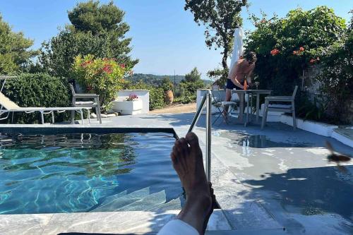 Бассейн в Marbury Heights Skopelos Town Pool Villa Secluded & Stunning или поблизости