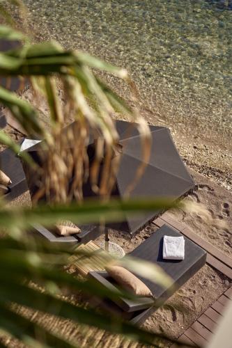 a grill with some food on top of it at SEA ZANTE Luxury Beachfront Retreat in Tragaki