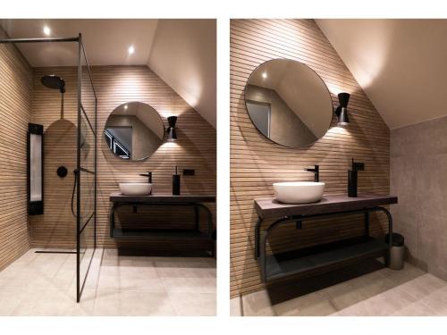 Salle de bains dans l'établissement Luxury Villa in De Cocksdorp