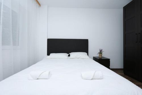 Llit o llits en una habitació de Apartament Băile Herculane