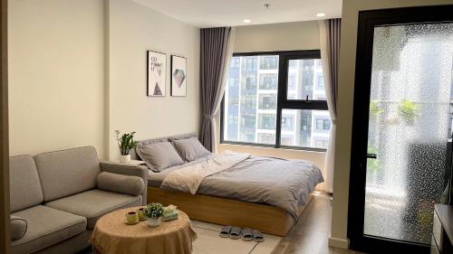 Χώρος καθιστικού στο Vinhomes Smart City - Căn hộ nghỉ dưỡng Full tiện ích
