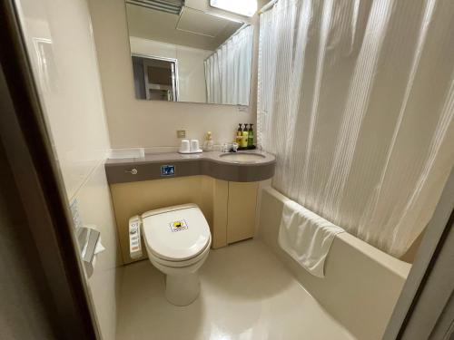 Bilik mandi di Grand Park Hotel Panex Iwaki