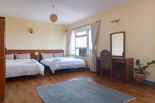 Postel nebo postele na pokoji v ubytování Hotel Sherwi Hyul