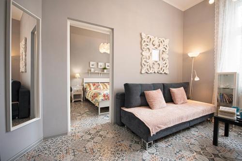 Katil atau katil-katil dalam bilik di Apartament u Olechny 2