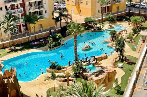 LMHA16 Los Gondolas, Contemporary style one bedroom apartment with pool view, La Manga