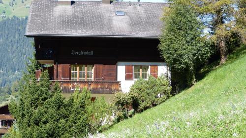 a house on the side of a hill at Chalet Bergkristall in Wengen