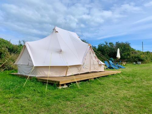 Boutique luxury Bell tent near Torpoint