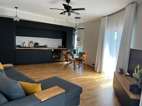 Posezení v ubytování Kvartal Lux Apartment