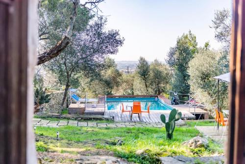 Antica Villa con vista panoramica e piscina
