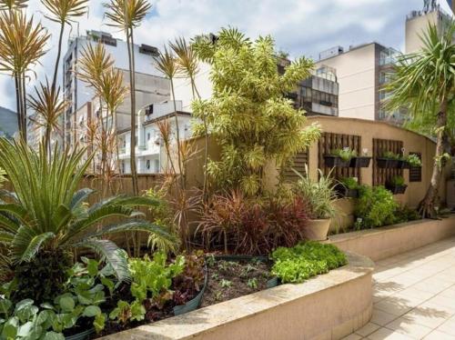 Κήπος έξω από το Flat Praia de Copacabana Ipanema - Pé na Areia