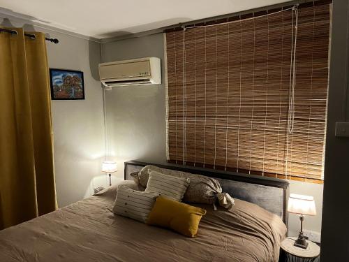 Katil atau katil-katil dalam bilik di Charming Studio in Grand Baie, 60 m² with Shared Pool