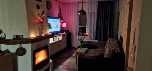 TV a/nebo společenská místnost v ubytování House&Garden - 3 rooms&Sauna