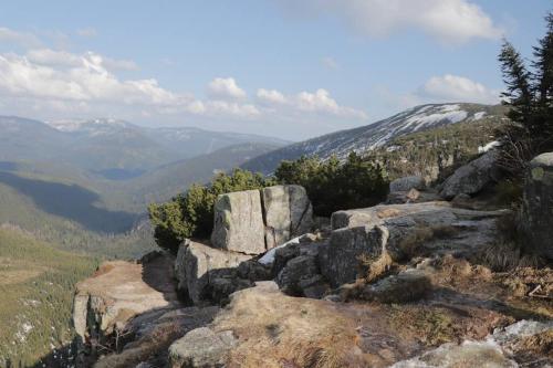a group of rocks on top of a mountain at Apartmán Horní Mísečky F11 - Horský svět in Horni Misecky