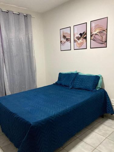 Postel nebo postele na pokoji v ubytování Lindo apartamento na Praia do Morro