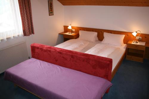 Cama o camas de una habitación en Haus Oberland