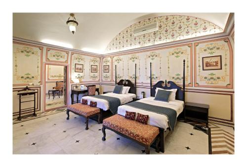 Katil atau katil-katil dalam bilik di Castle Kanota