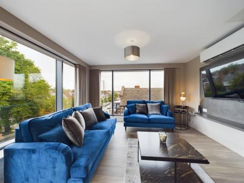 Ruang duduk di Lesley House Apartments Belfast