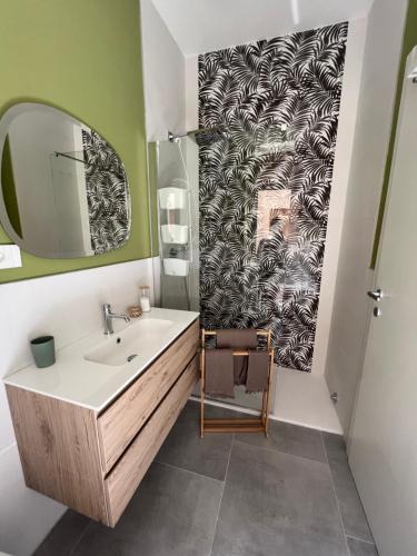 Ένα μπάνιο στο Guesthouse Violetta DI Parma