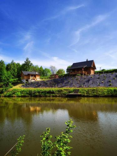 Siedlisko Sielska Dolina Nad Stawem luksusowy domek całoroczny z fińską sauną