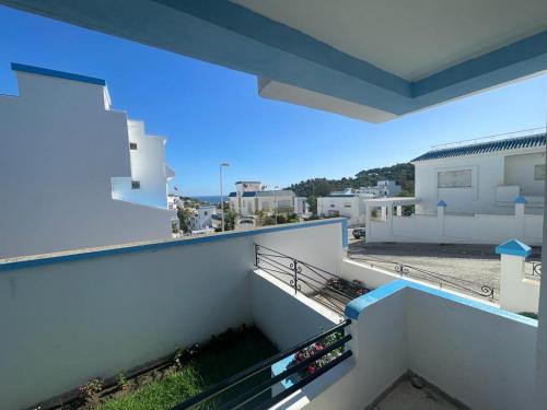En balkong eller terrass på Superbe maison à M'diq