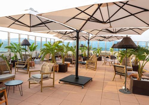 Medplaya Hotel Flamingo Oasisにあるレストランまたは飲食店