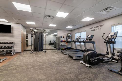 a gym with treadmills and cardio equipment in a room at Fairfield by Marriott Inn & Suites North Conway in North Conway