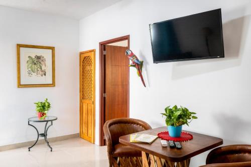 TV o dispositivi per l'intrattenimento presso Hotel Pueblito Vallarta