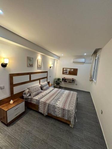 Ένα ή περισσότερα κρεβάτια σε δωμάτιο στο Kahina loft