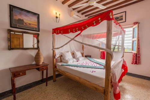 Postel nebo postele na pokoji v ubytování KoMe House