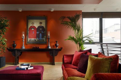 Χώρος καθιστικού στο Milan Suite Hotel