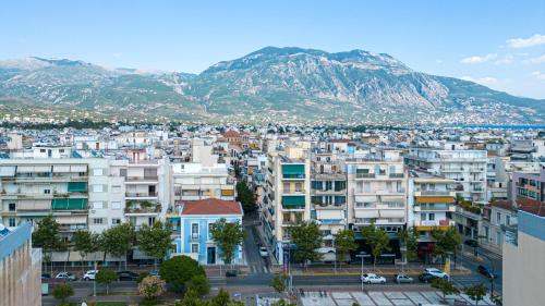 Vue générale sur la montagne ou vue sur la montagne depuis l'appartement