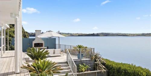 a view of the water from a house at Once Upon a Tide in Auckland