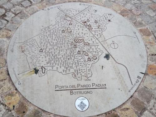 eine Karte des Portilla el palacio pago punk in der Unterkunft Villa Petra in Botrugno