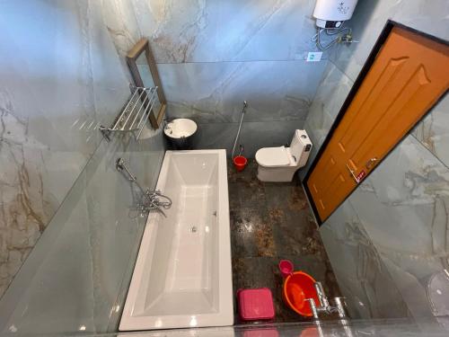 Koupelna v ubytování hotel saptarang residency panhala