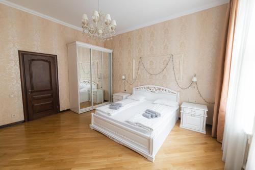 Katil atau katil-katil dalam bilik di Apartments JustLvivIt at the Rynok Square