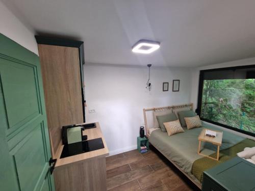 Posezení v ubytování Tiny House 4 Two