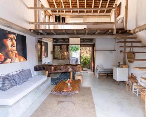 Χώρος καθιστικού στο Villa Fulô